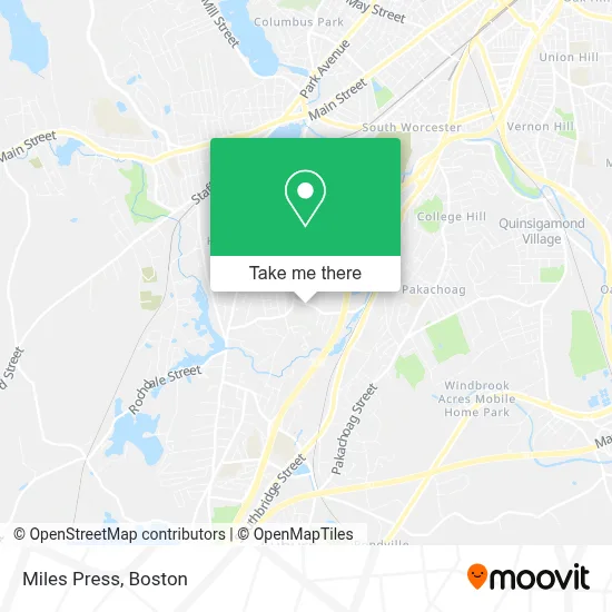 Miles Press map