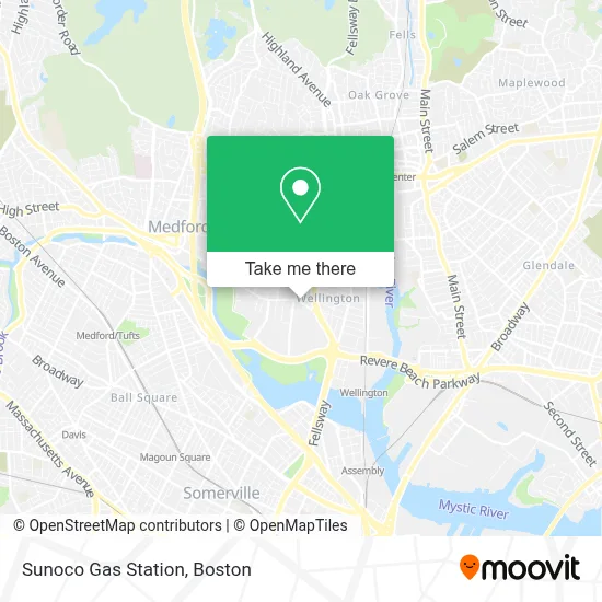 Sunoco Gas Station map