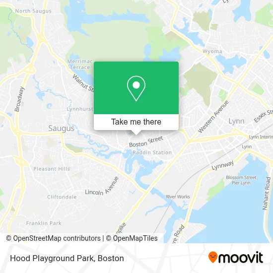 Hood Playground Park map