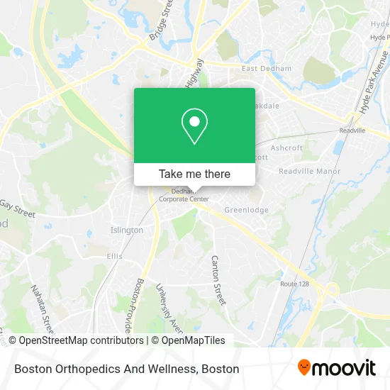 Boston Orthopedics And Wellness map