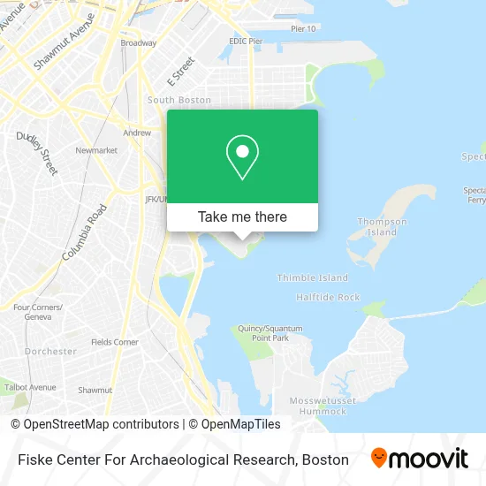 Fiske Center For Archaeological Research map
