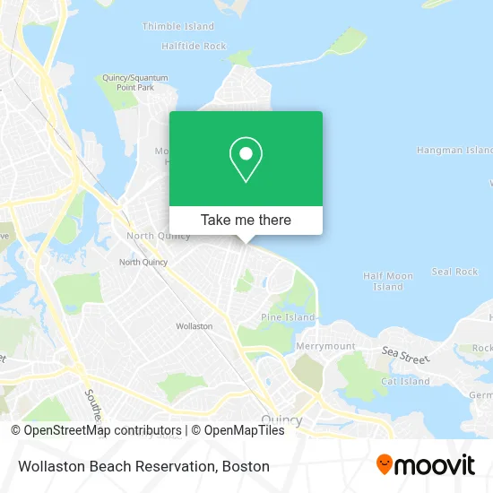 Wollaston Beach Reservation map