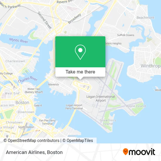 American Airlines map
