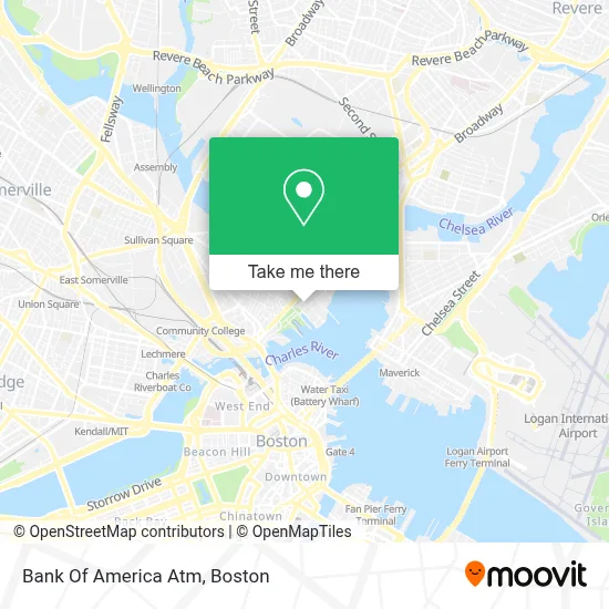 Bank Of America Atm map