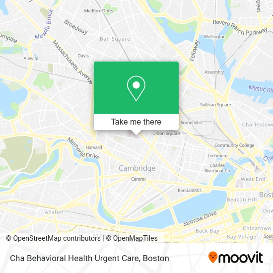 Cha Behavioral Health Urgent Care map