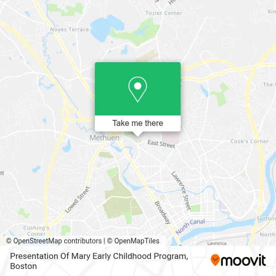 Presentation Of Mary Early Childhood Program map