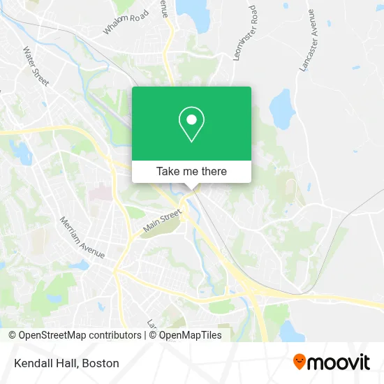 Kendall Hall map