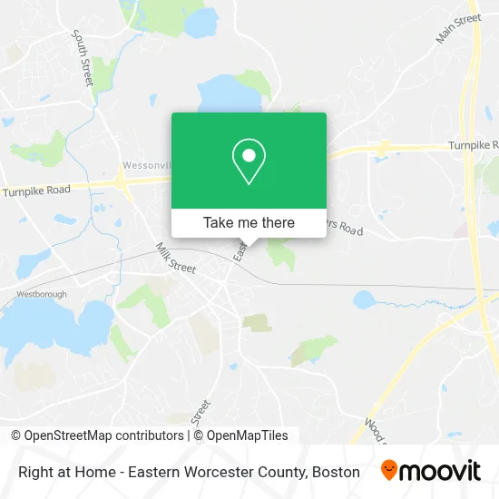 Right at Home - Eastern Worcester County map
