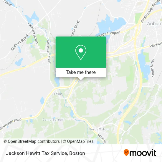 Jackson Hewitt Tax Service map