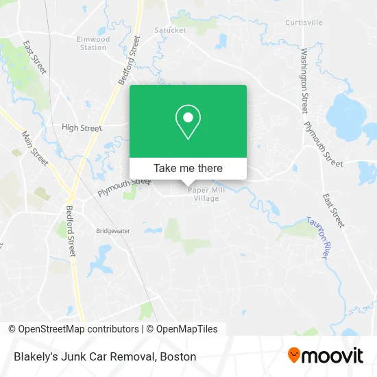 Blakely's Junk Car Removal map