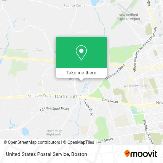 United States Postal Service map