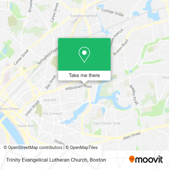 Trinity Evangelical Lutheran Church map
