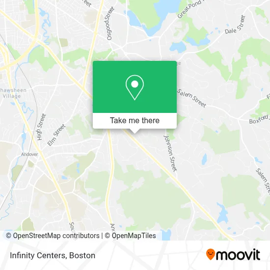 Infinity Centers map