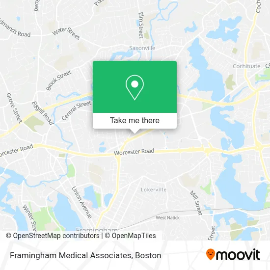 Framingham Medical Associates map