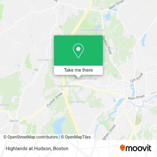 Highlands at Hudson map