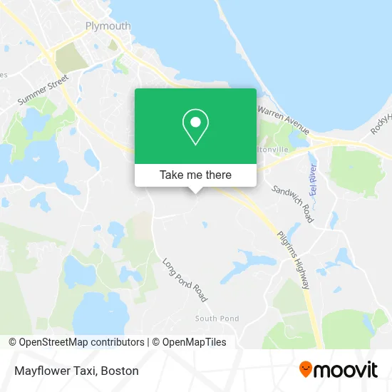 Mayflower Taxi map