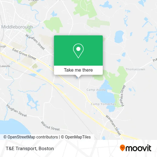 T&E Transport map