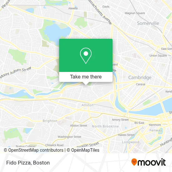 Fido Pizza map