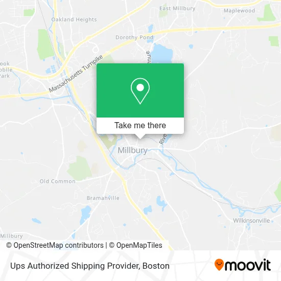 Ups Authorized Shipping Provider map
