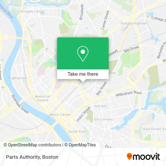 Parts Authority map