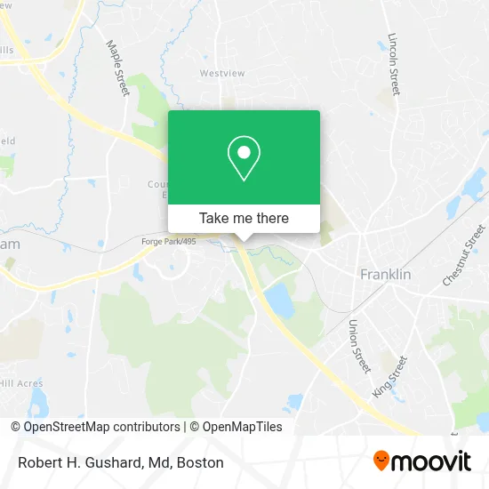 Robert H. Gushard, Md map