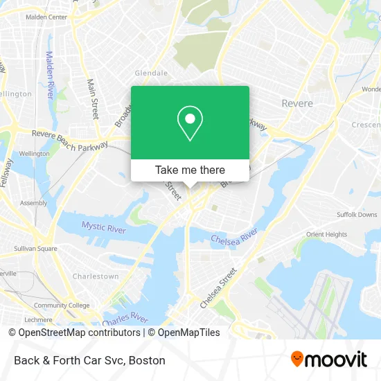 Back & Forth Car Svc map
