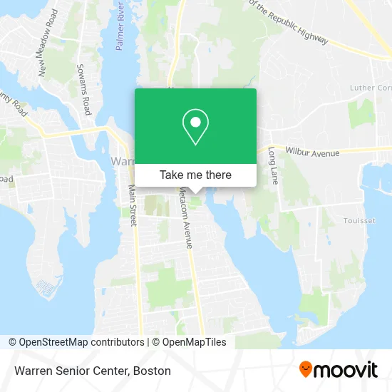 Warren Senior Center map