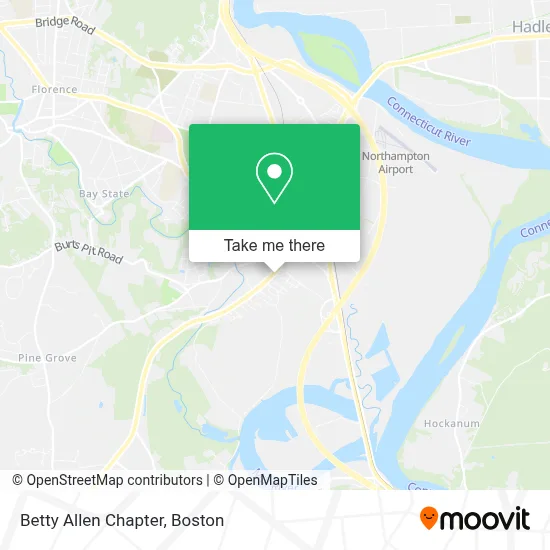Betty Allen Chapter map