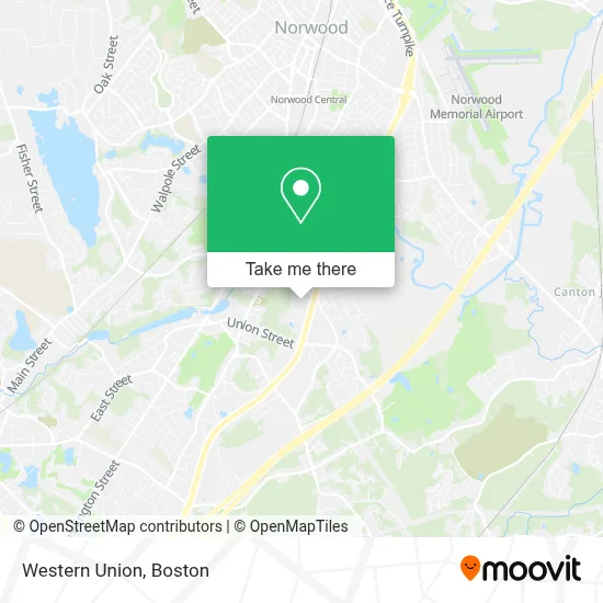 Western Union map