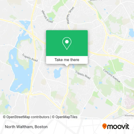 North Waltham map