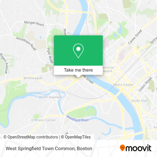 West Springfield Town Common map