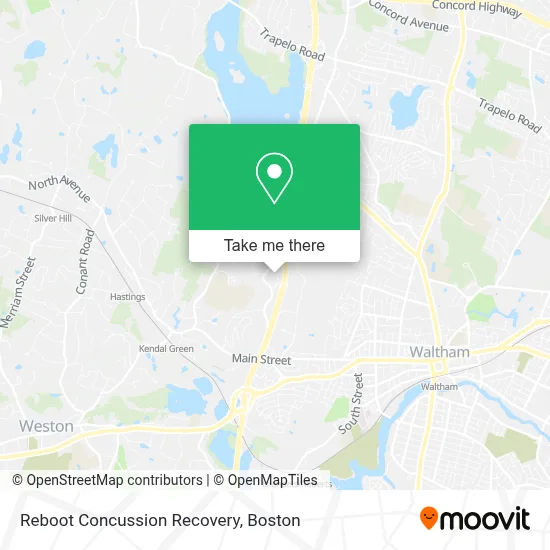 Reboot Concussion Recovery map