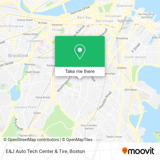 E&J Auto Tech Center & Tire map