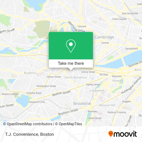 T.J. Convenience map