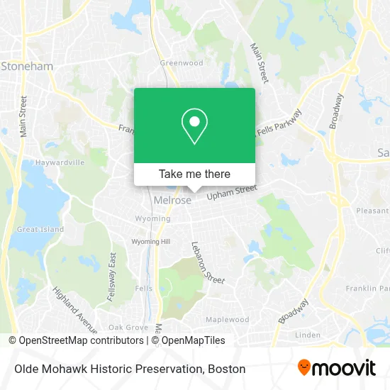 Olde Mohawk Historic Preservation map