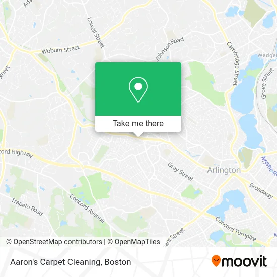 Aaron's Carpet Cleaning map