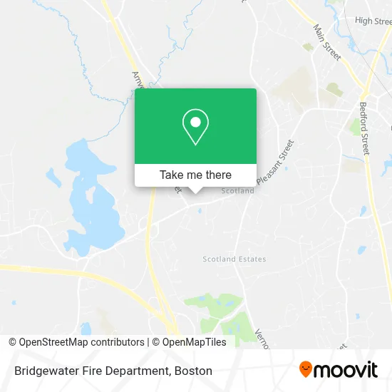 Bridgewater Fire Department map