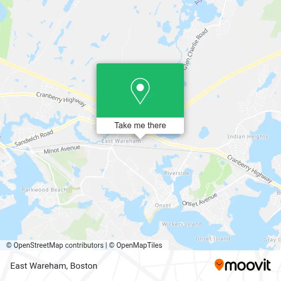 East Wareham map