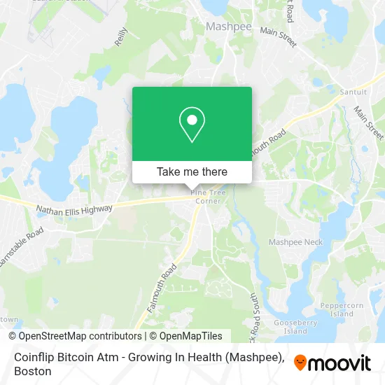 Coinflip Bitcoin Atm - Growing In Health (Mashpee) map