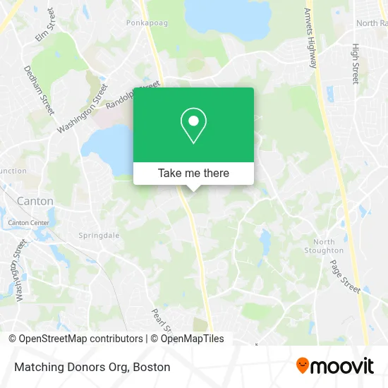 Matching Donors Org map