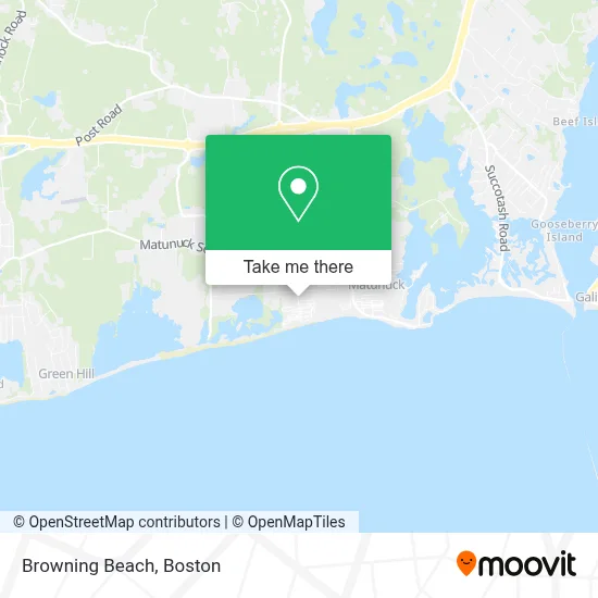 Browning Beach map