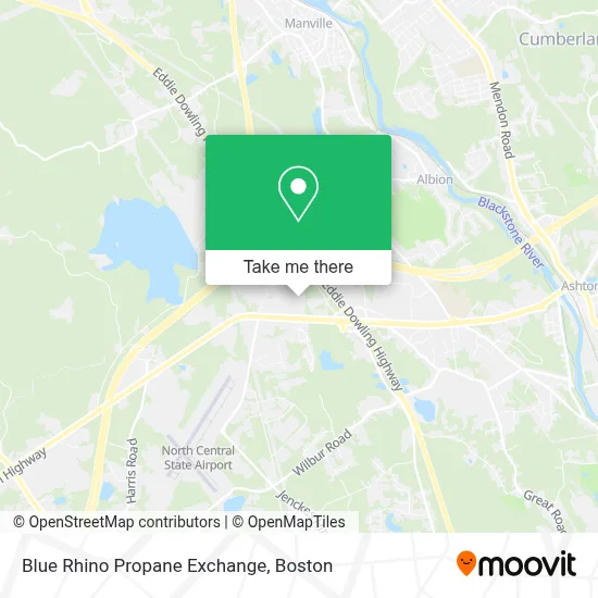Blue Rhino Propane Exchange map