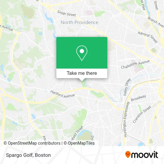 Spargo Golf map