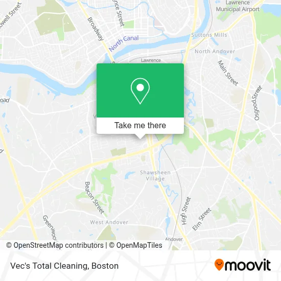 Vec's Total Cleaning map