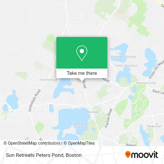 Sun Retreats Peters Pond map