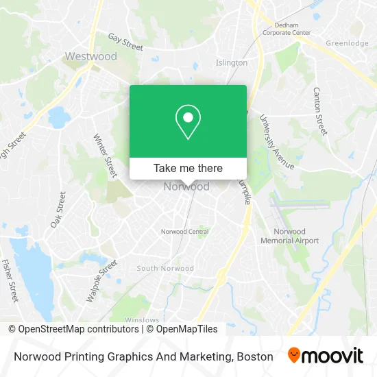 Norwood Printing Graphics And Marketing map
