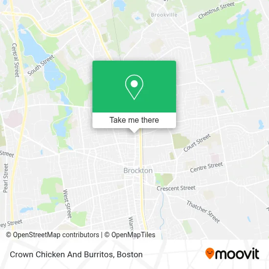 Crown Chicken And Burritos map