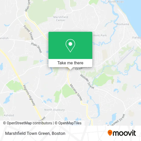 Marshfield Town Green map