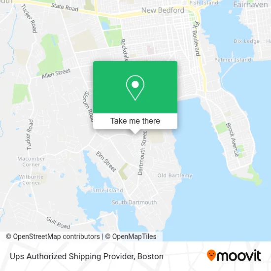 Ups Authorized Shipping Provider map