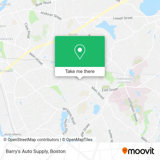 Barry's Auto Supply map
